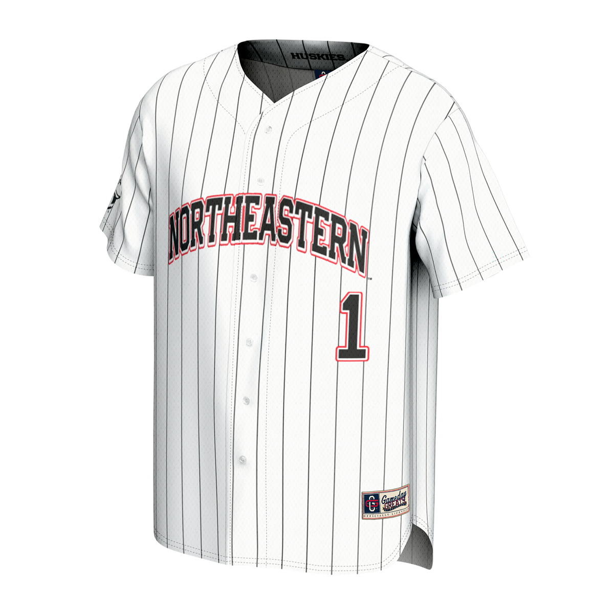 Northeastern Huskies GameDay Greats Lightweight Collegiate Baseball Fashion Jersey - White