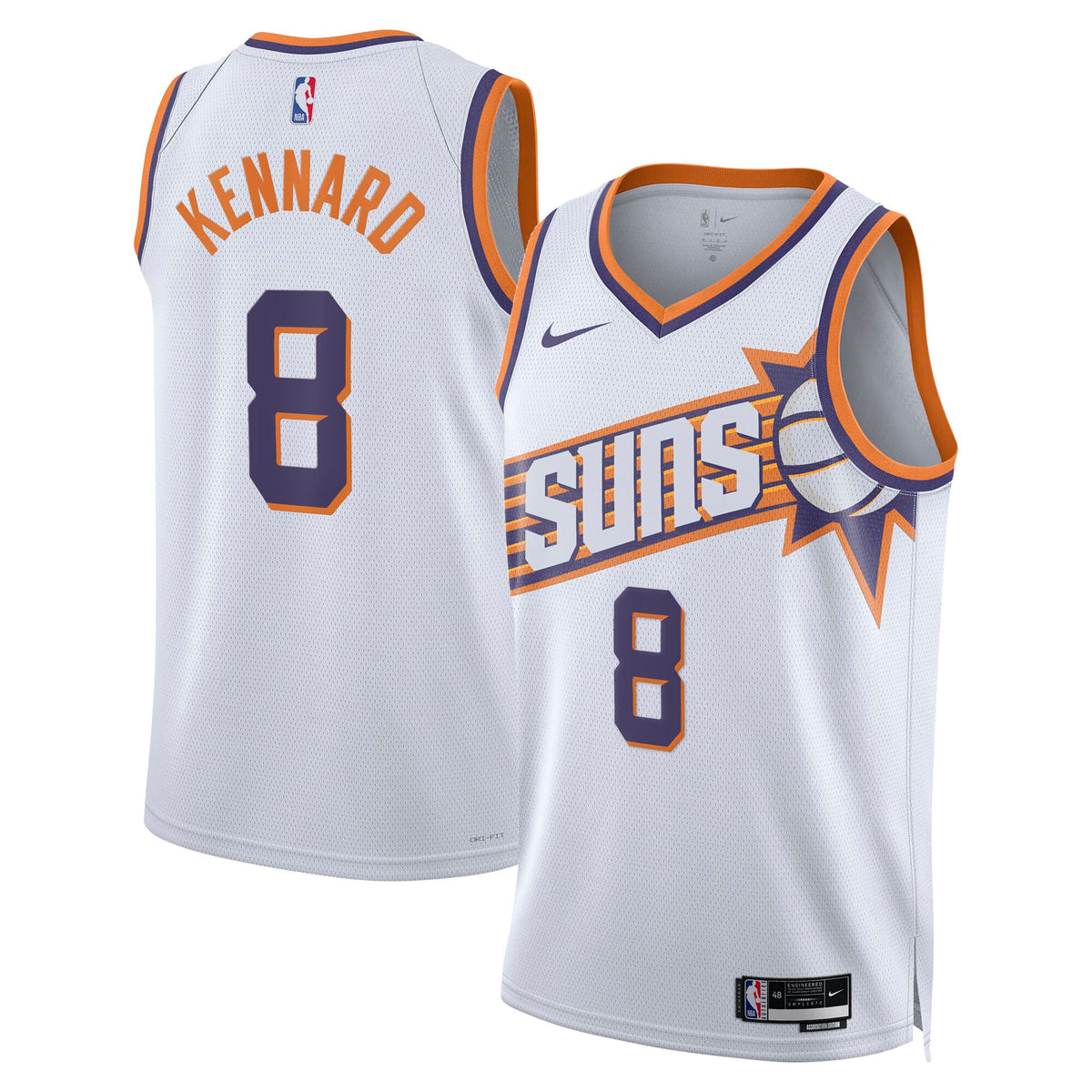 Phoenix Suns Association Edition Swingman Jersey - White - Luke Kennard -