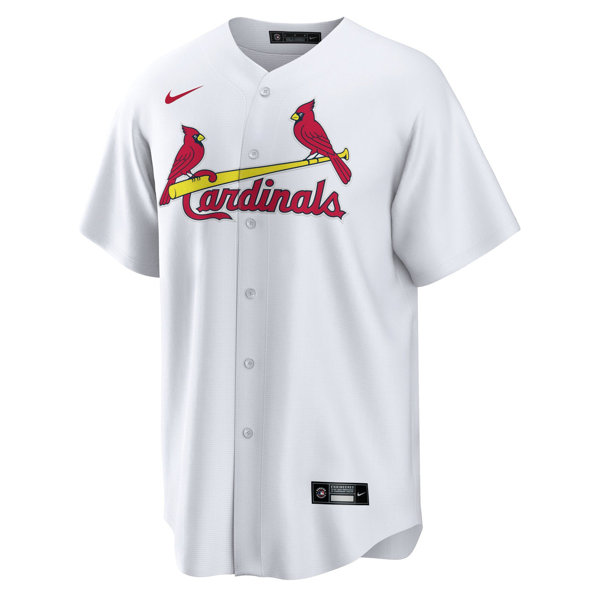 St. Louis Cardinals White Home Blank Replica Jersey