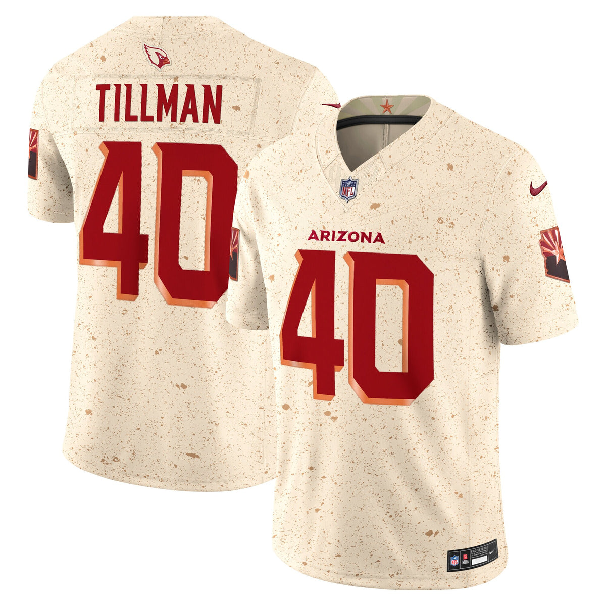Arizona Cardinals Pat Tillman Natural 2025 Rivalries Collection Stitched Limited Jersey
