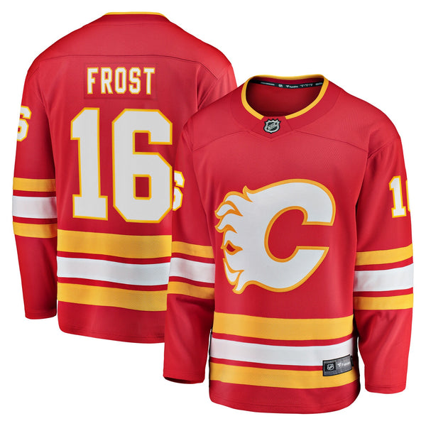 Calgary Flames Morgan Frost Fanatics Red Home Breakaway Jersey