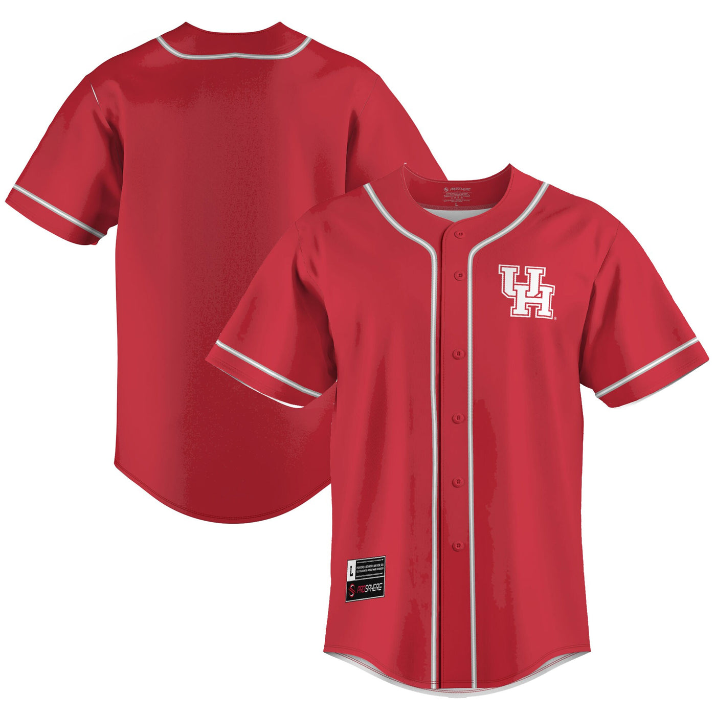 GameDay Greats Red Houston Cougars Lightweight Baseball Jersey