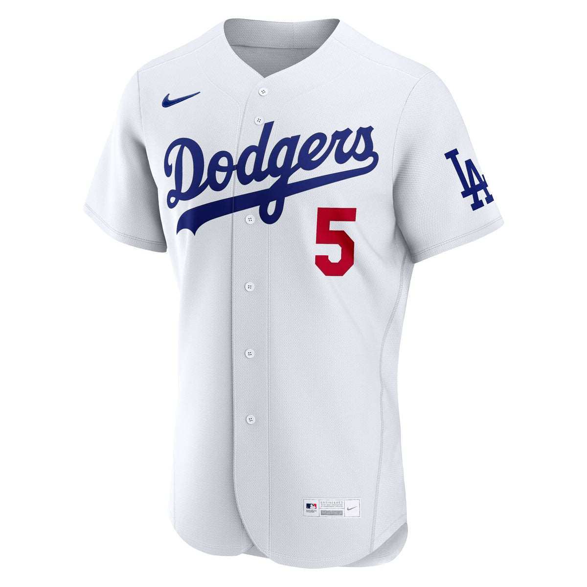 Los Angeles Dodgers Freddie Freeman White Home Authentic Jersey