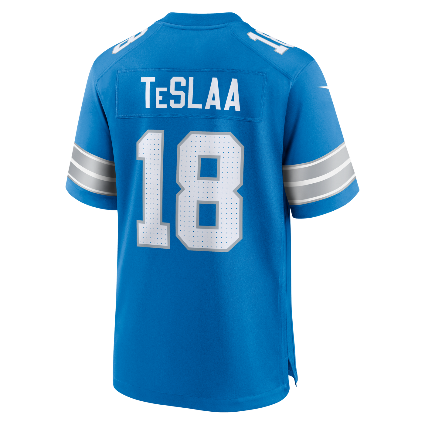 Detroit Lions Isaac TeSlaa Nike Blue Game Player Jersey