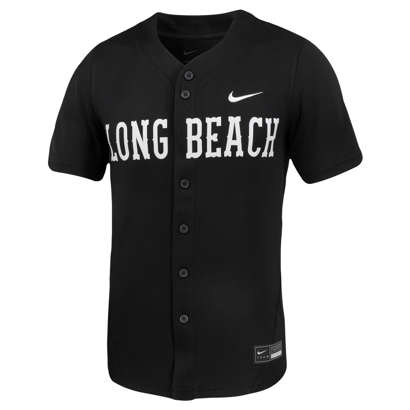 Nike Black Cal State Long Beach The Beach Replica Baseball Jersey