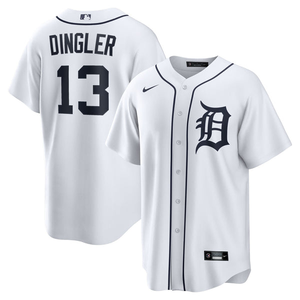 Detroit Tigers Dillon Dingler Nike White Home Replica Jersey