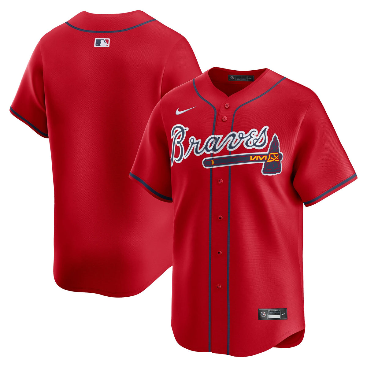 Atlanta Braves Red Alternate Limited Jersey