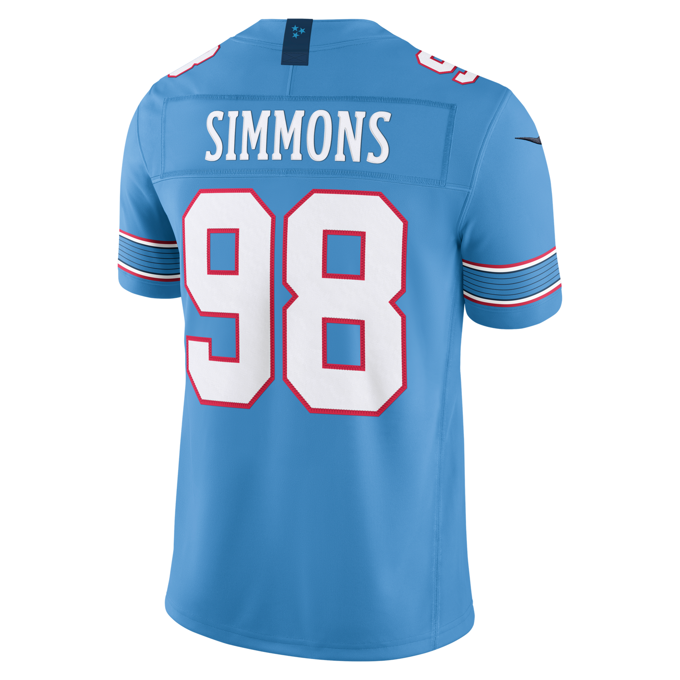 Tennessee Titans Jeffery Simmons Nike Light Blue Team Vapor F.U.S.E. Stitched Limited Jersey