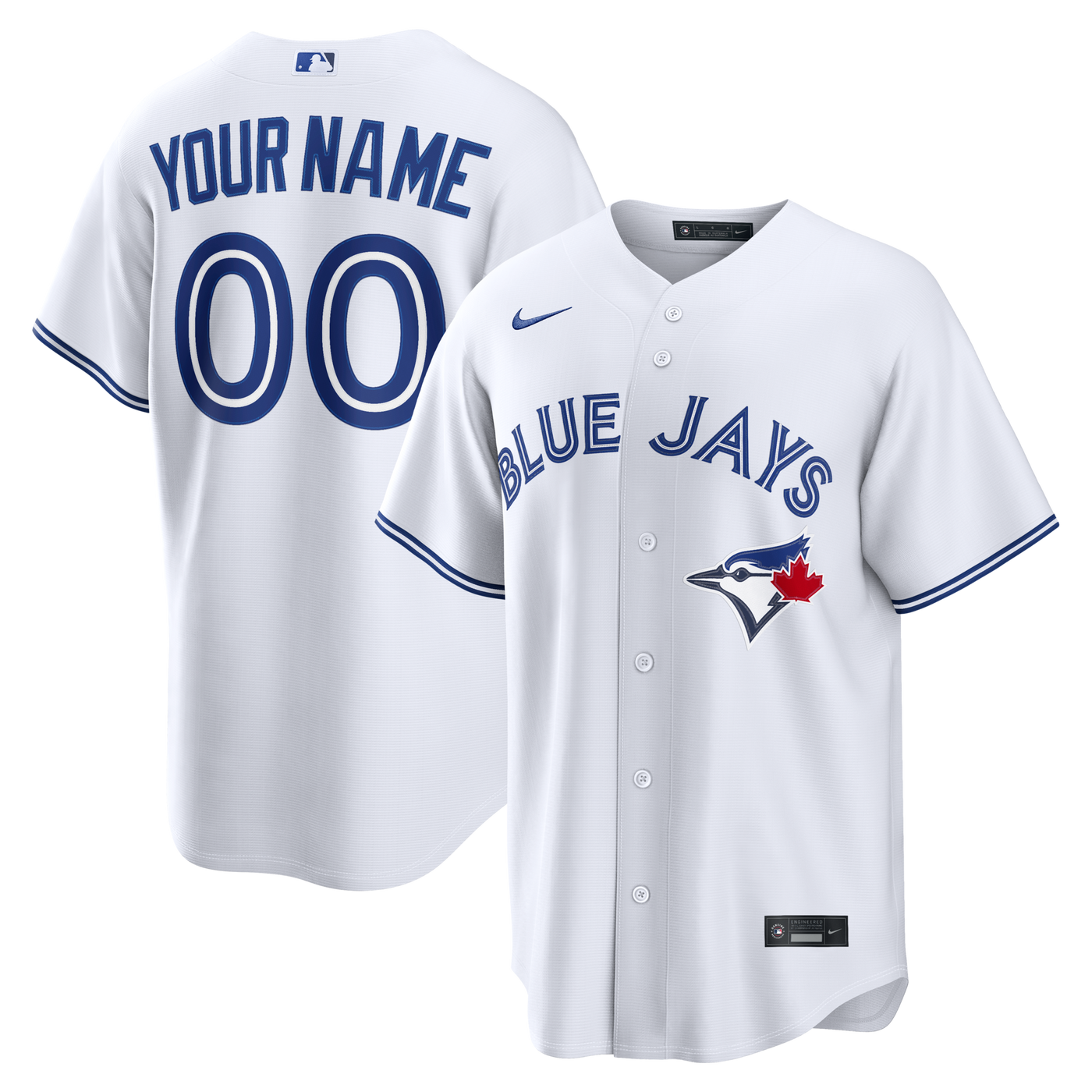 Toronto Blue Jays Nike White Home Replica Custom Jersey