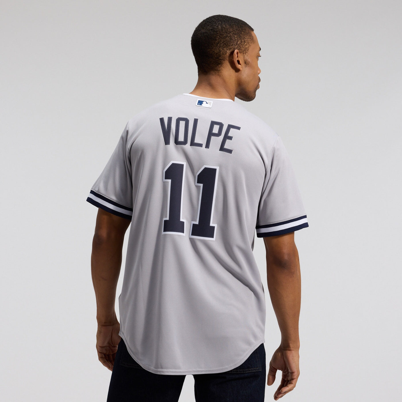 New York Yankees Anthony Volpe Nike Gray Road Replica Jersey
