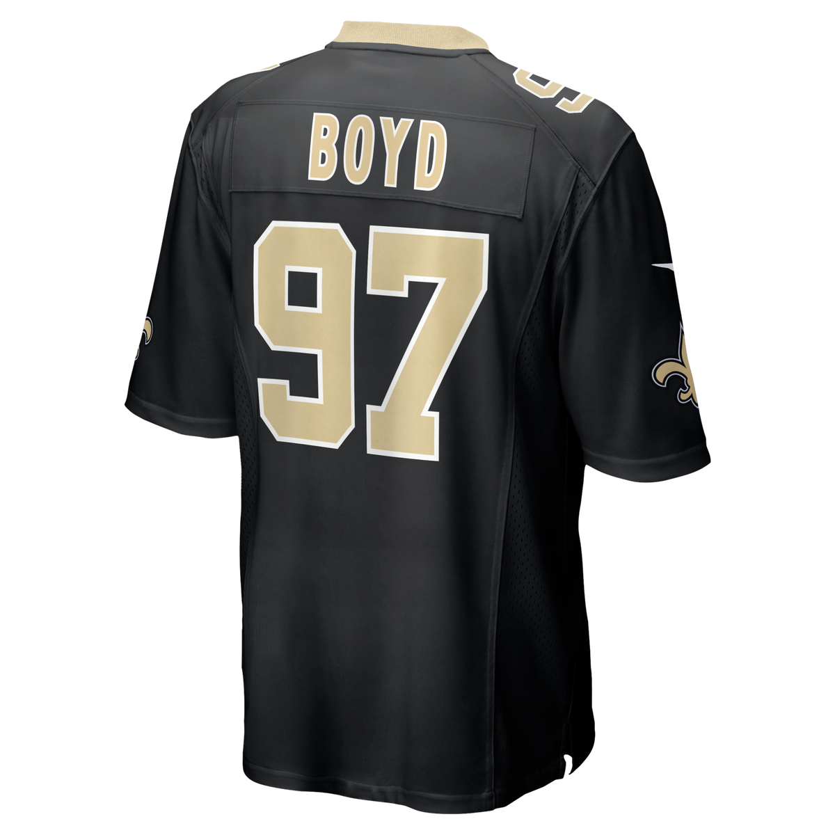 New Orleans Saints Khristian Boyd Black Game Jersey
