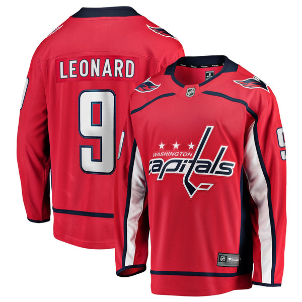Washington Capitals Ryan Leonard Fanatics Red Home Breakaway Jersey