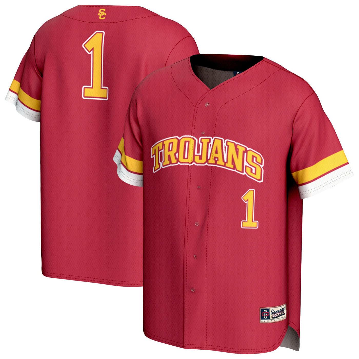 GameDay Greats #1 Cardinal USC Trojans Collegiate Baseball Fashion Jersey