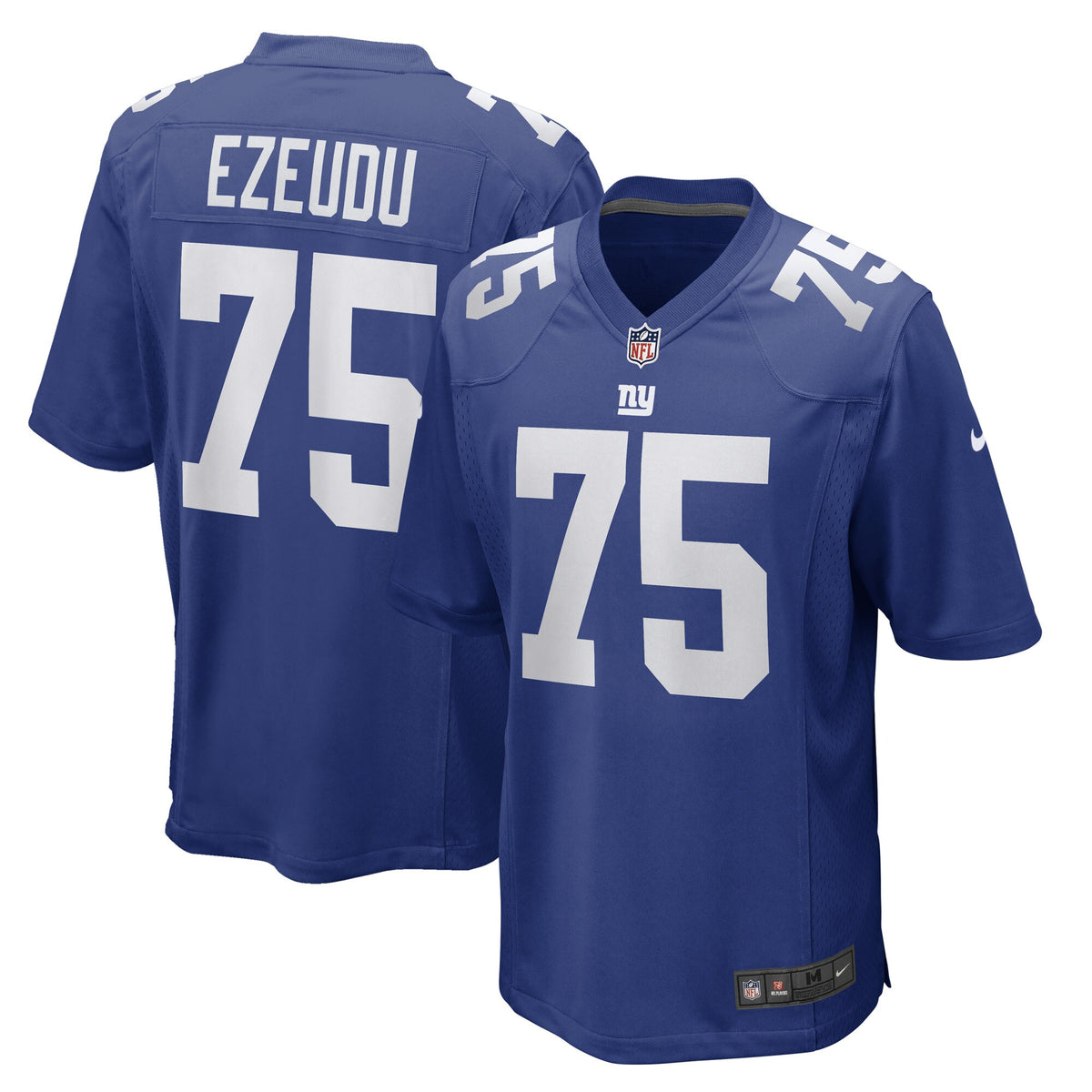 New York Giants Joshua Ezeudu Royal Game Player Jersey