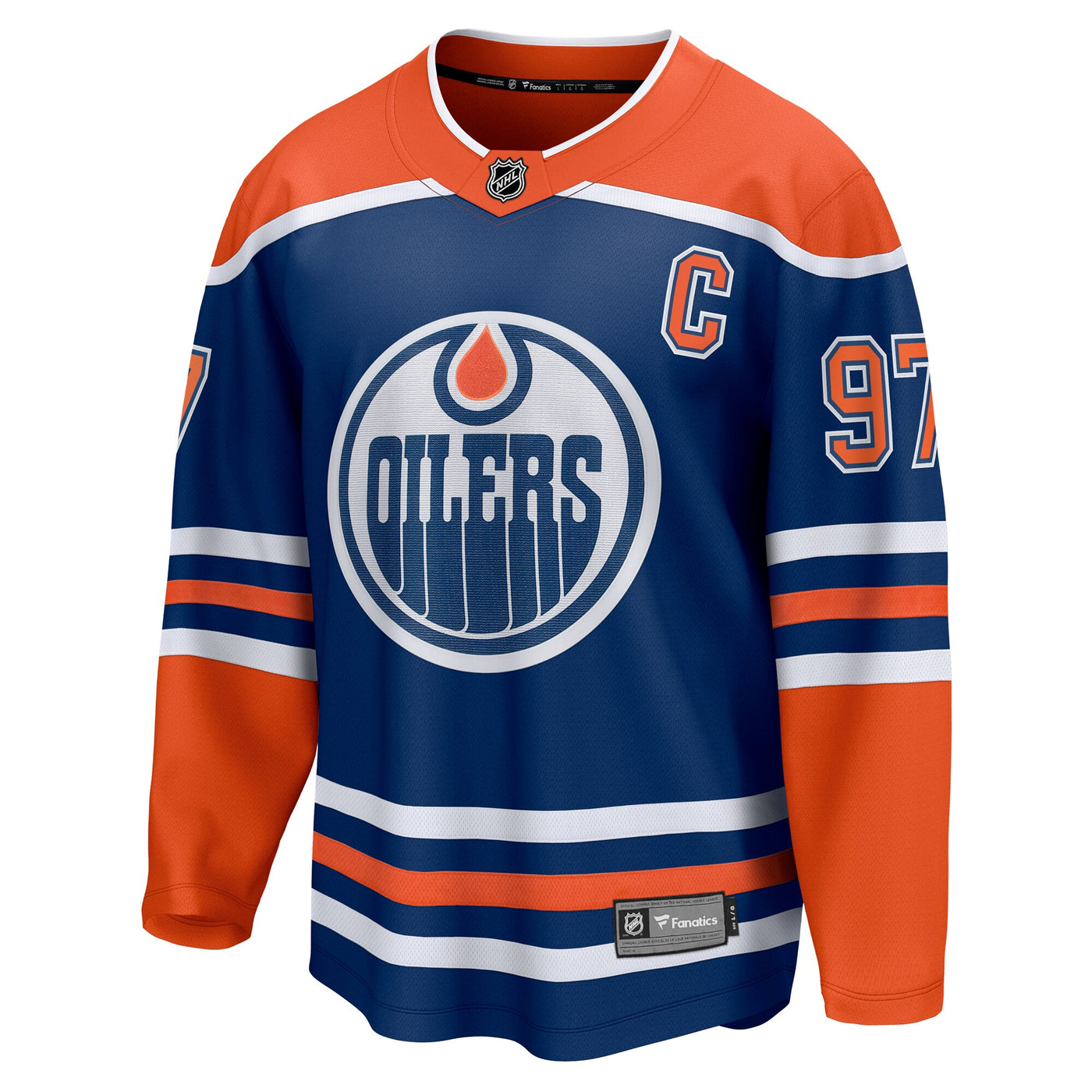 Edmonton Oilers Connor McDavid Fanatics Royal Home Breakaway Jersey