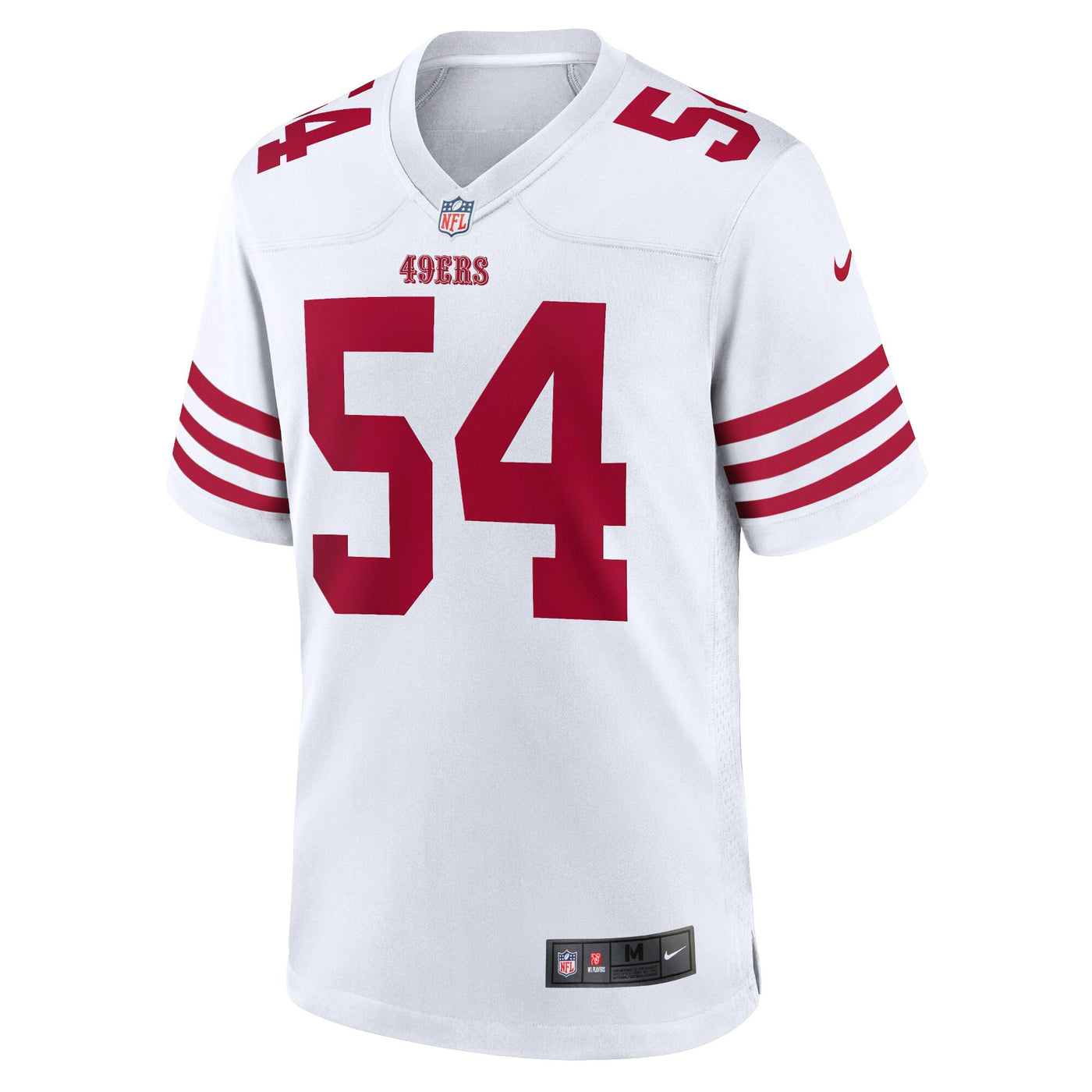 San Francisco 49ers Fred Warner Nike White Player Game Jersey