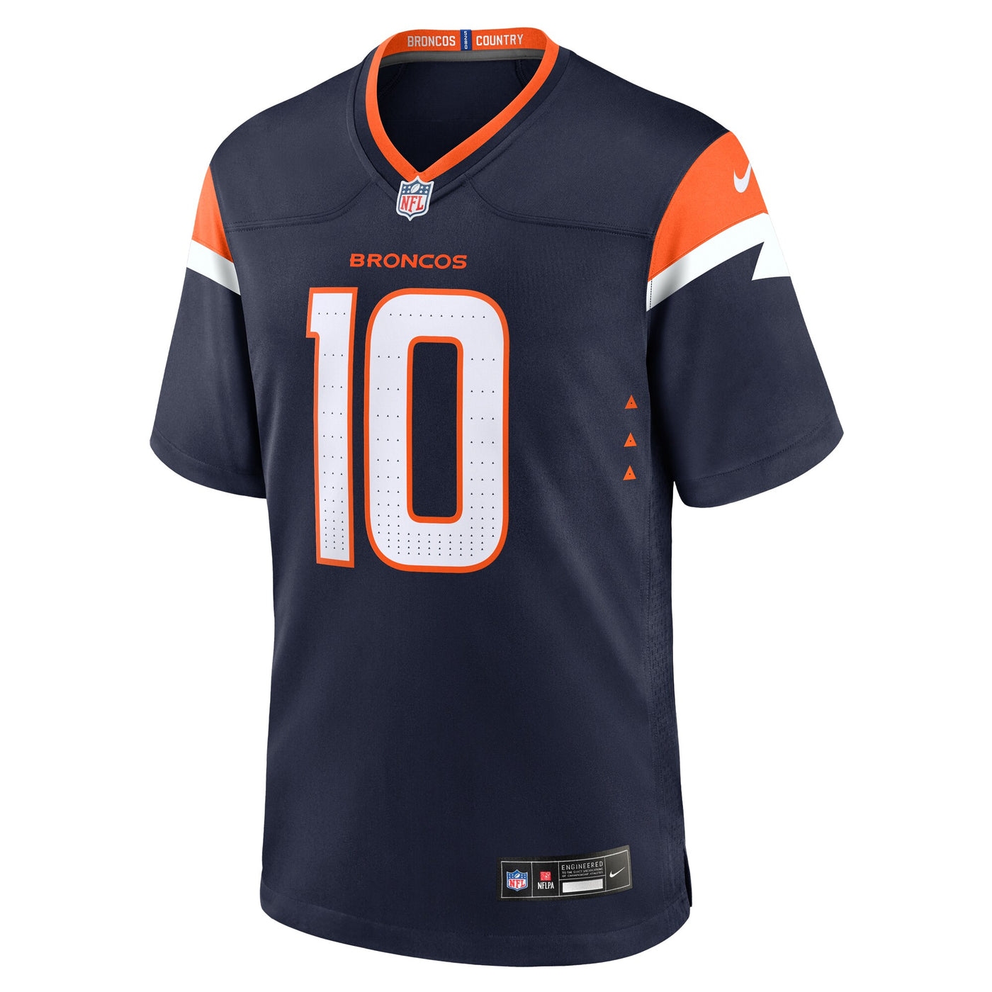 Denver Broncos Bo Nix Nike Navy Alternate Game Jersey