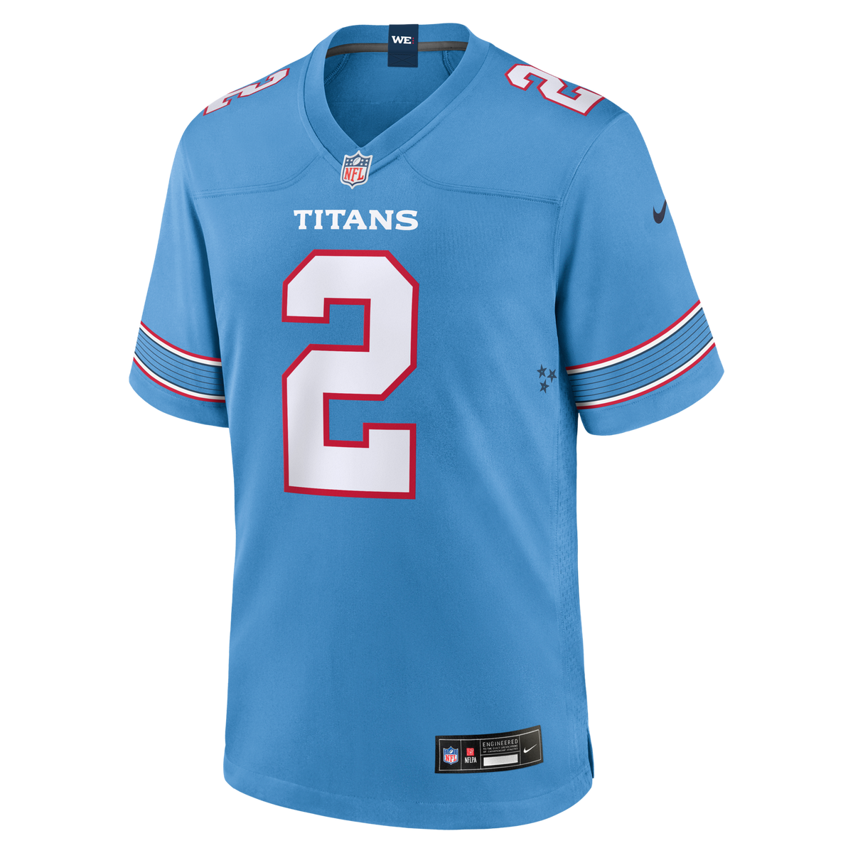 Tennessee Titans Tyjae Spears Light Blue Game Jersey