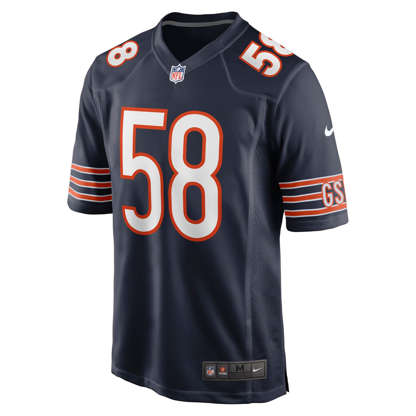 Chicago Bears Darnell Wright Nike Navy Game Jersey