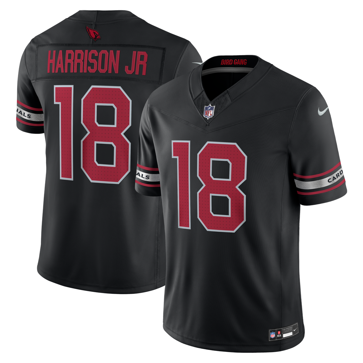 Arizona Cardinals Marvin Harrison Jr. Black Alternate Vapor F.U.S.E. Stitched Limited Jersey