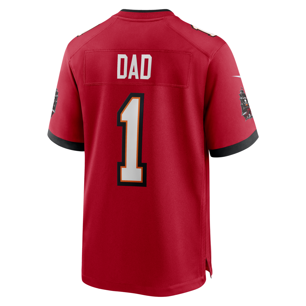 Tampa Bay Buccaneers Number 1 Dad Red Game Jersey