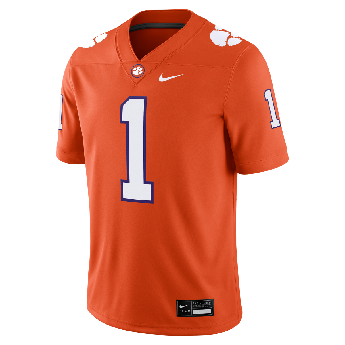T.J. Moore Clemson Tigers Game Football Jersey - Orange