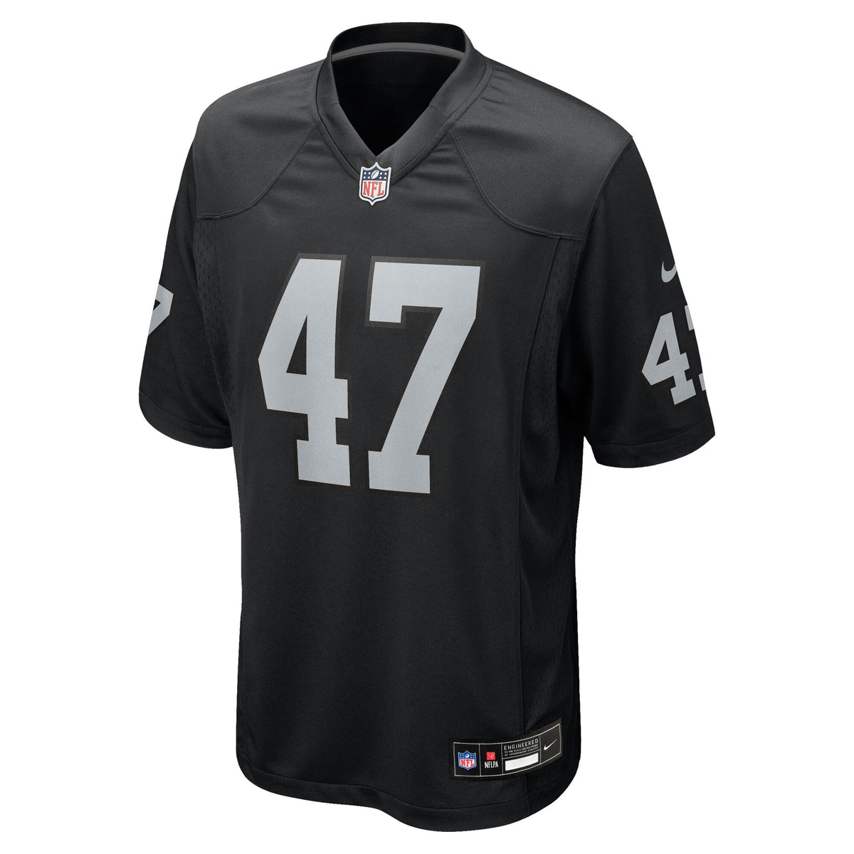 Las Vegas Raiders Alex Ward Black Team Game Jersey