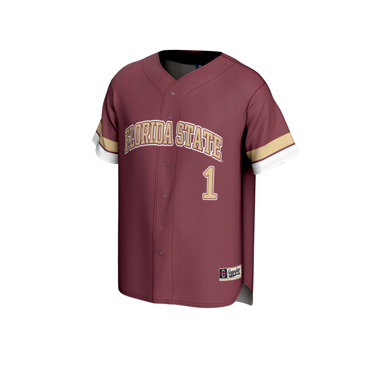 #1 Florida State Seminoles GameDay Greats Lightweight Collegiate Baseball Fashion Jersey - Garnet
