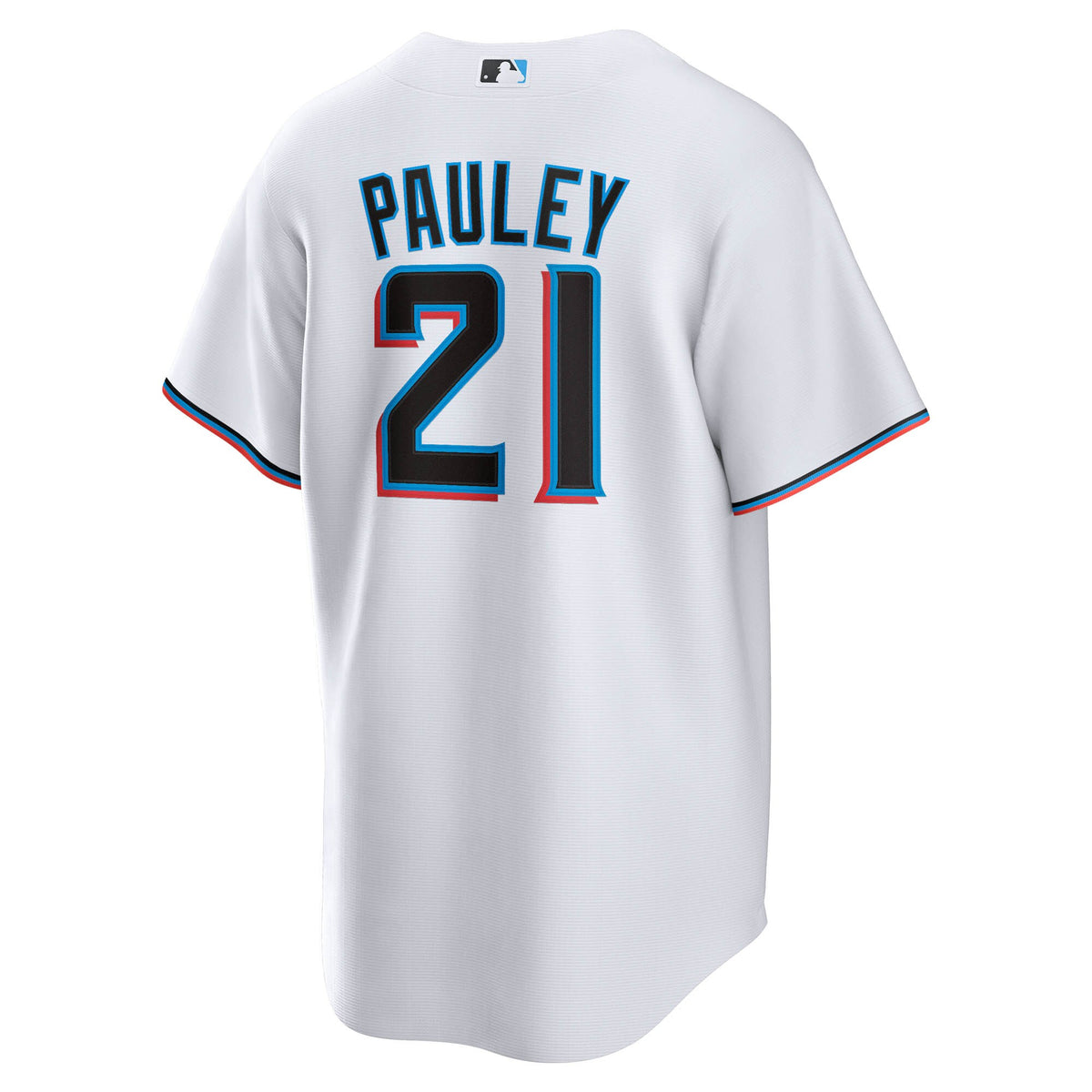 Miami Marlins Graham Pauley White Home Replica Jersey