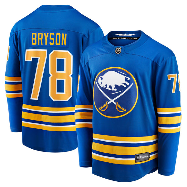 Buffalo Sabres Jacob Bryson Fanatics Royal Home Breakaway Player Jersey