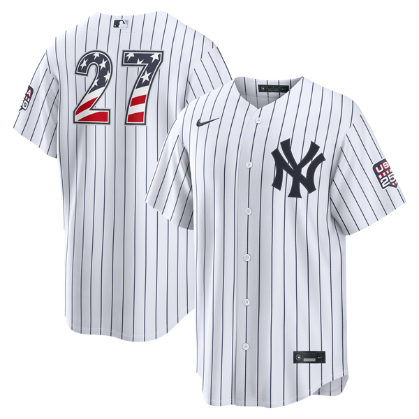 Fourth of July New York Yankees Giancarlo Stanton White USA 250 Stadium Jersey