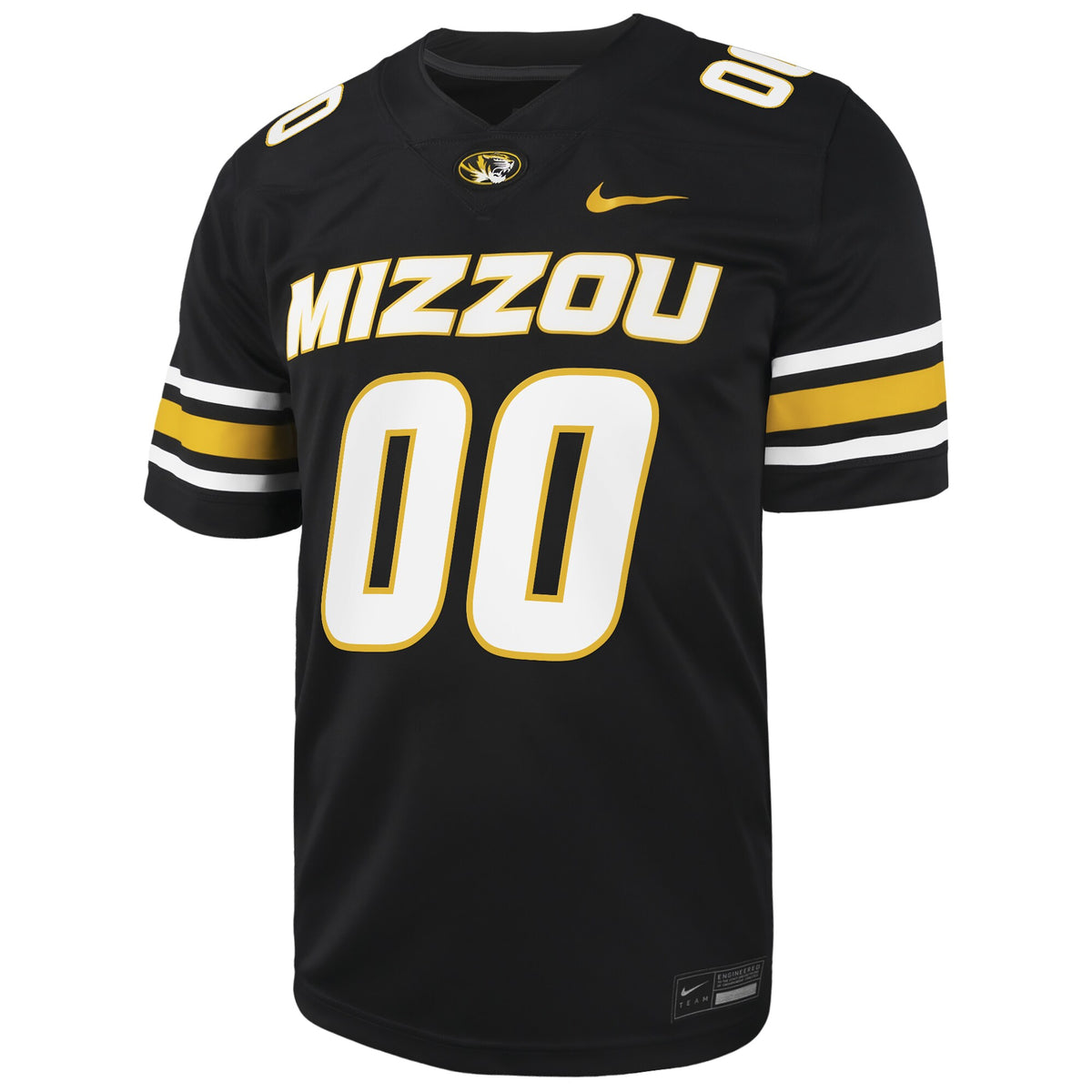 Missouri Tigers Pick-A-Player NIL Football Game Jersey - Black