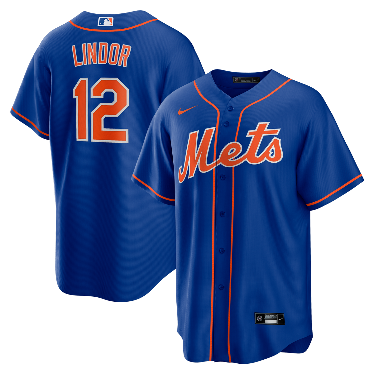 New York Mets Francisco Lindor Royal Alternate Replica Player Jersey