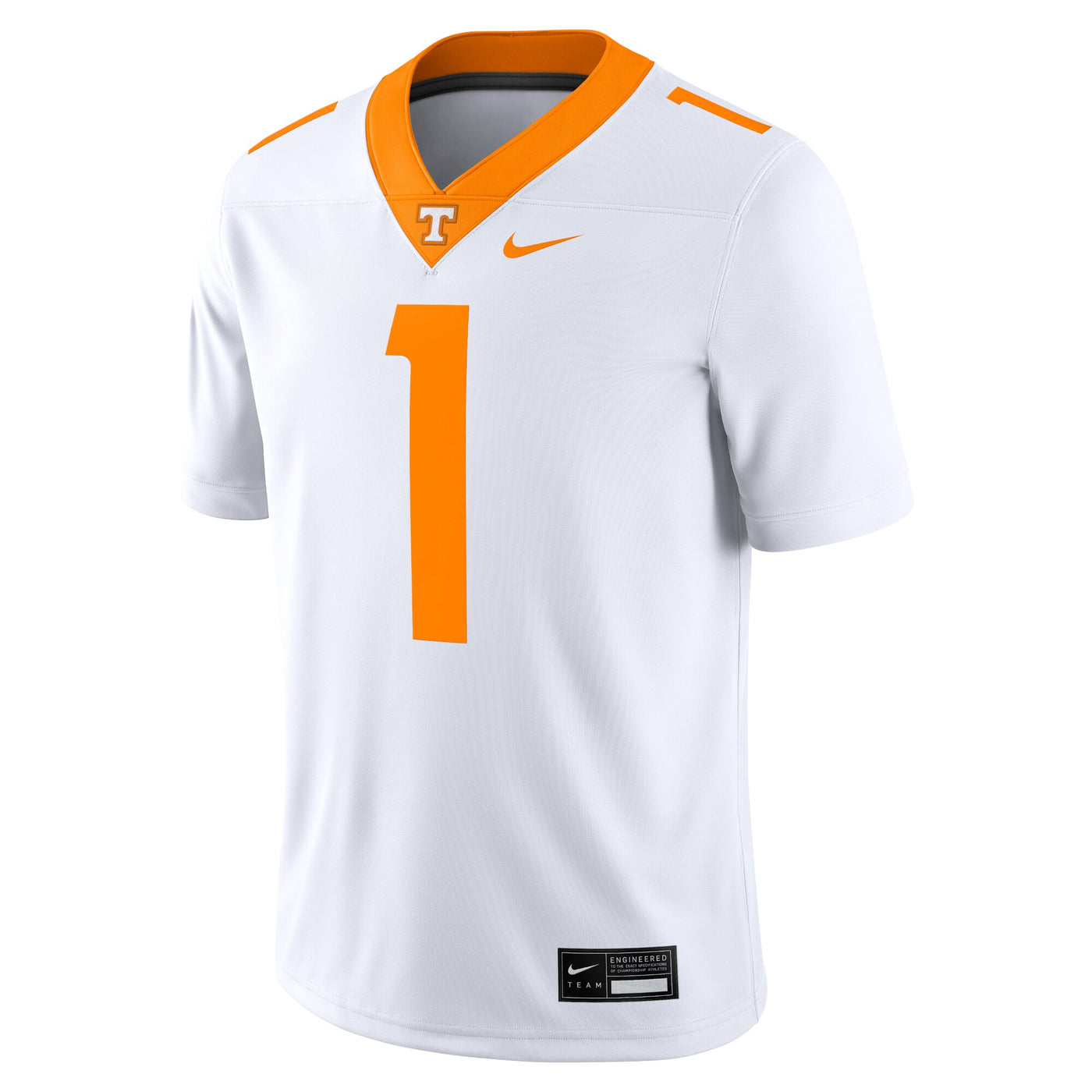 Nike #1 White Tennessee Volunteers Game Jersey