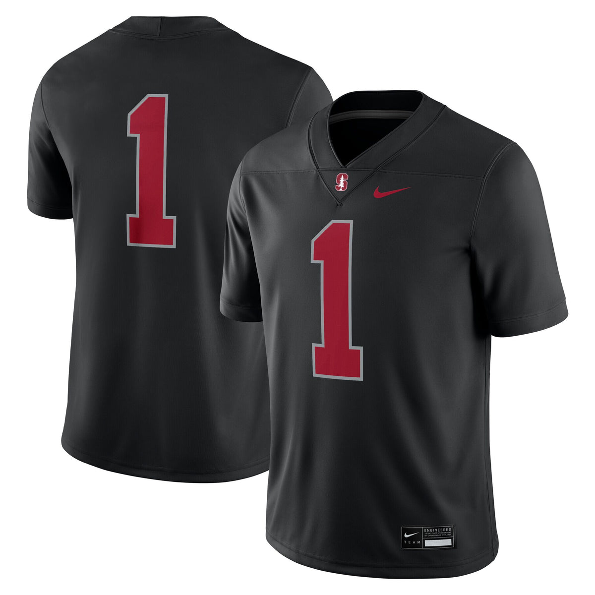 #1 Stanford Cardinal Alternate Game Jersey - Black