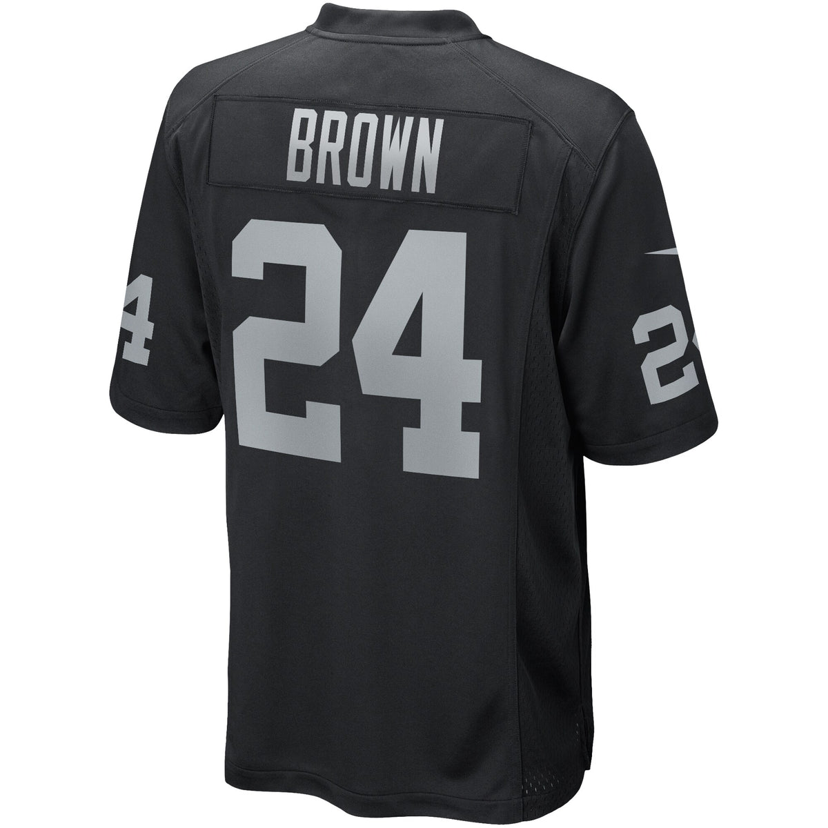 Las Vegas Raiders Willie Brown Black Game Retired Player Jersey