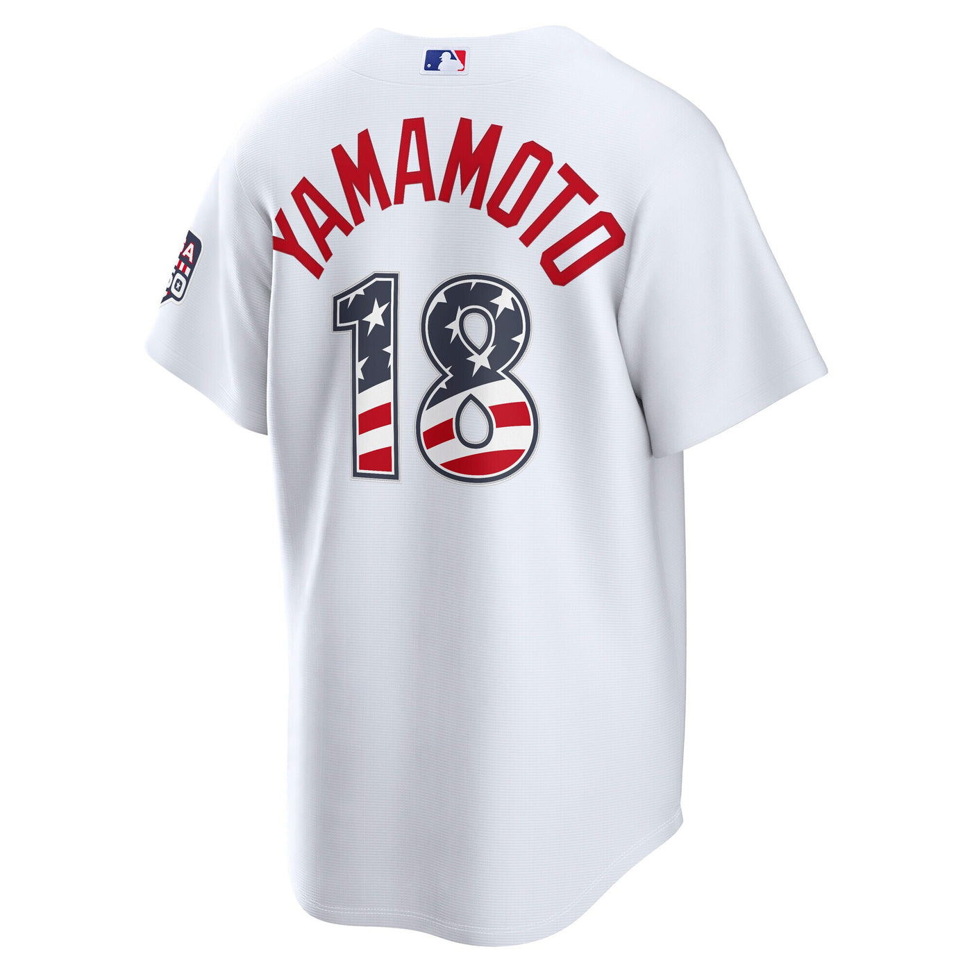 Fourth of July Los Angeles Dodgers Yoshinobu Yamamoto Nike White USA 250 Stadium Jersey