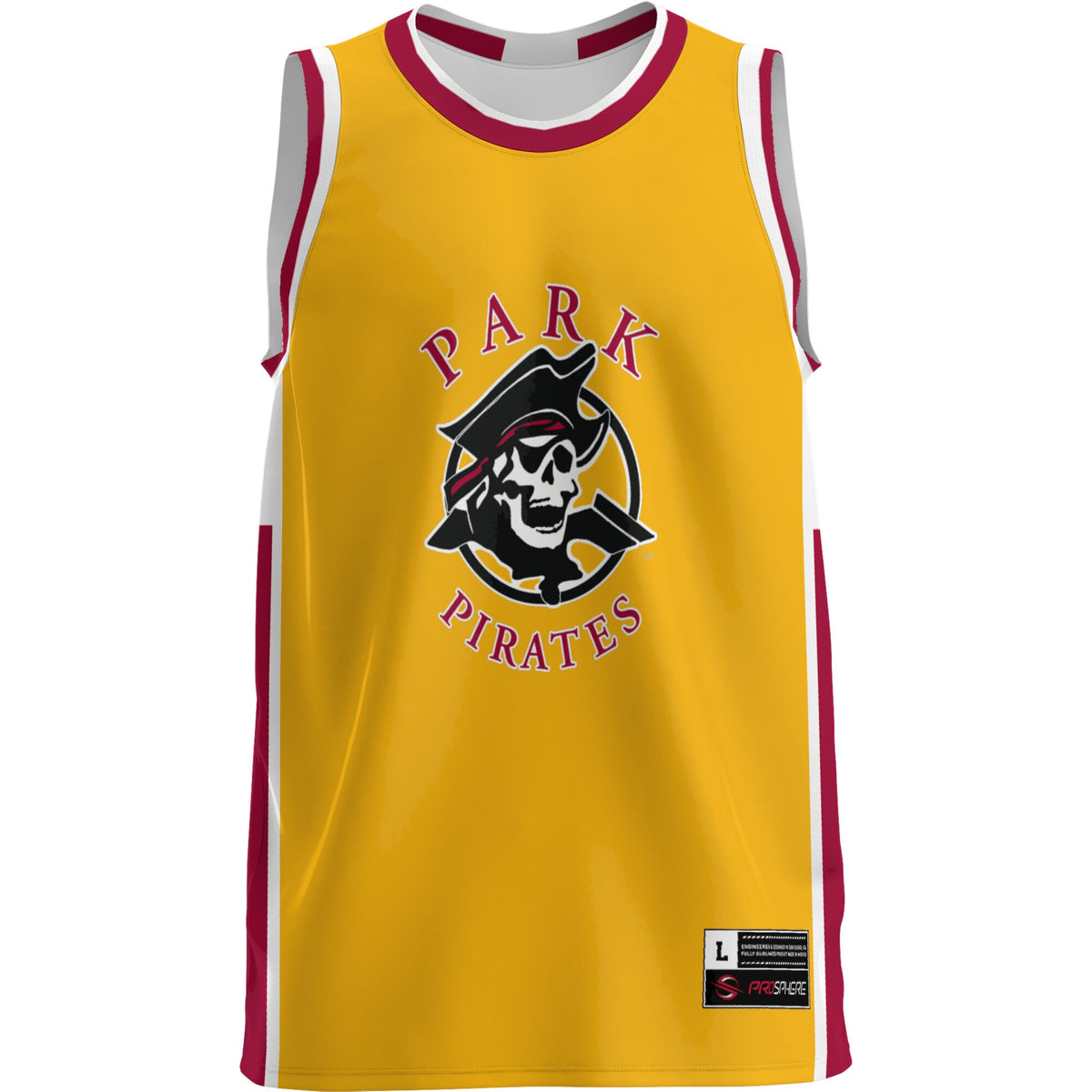 Park Pirates GameDay Greats Lightweight Basketball Jersey - Gold