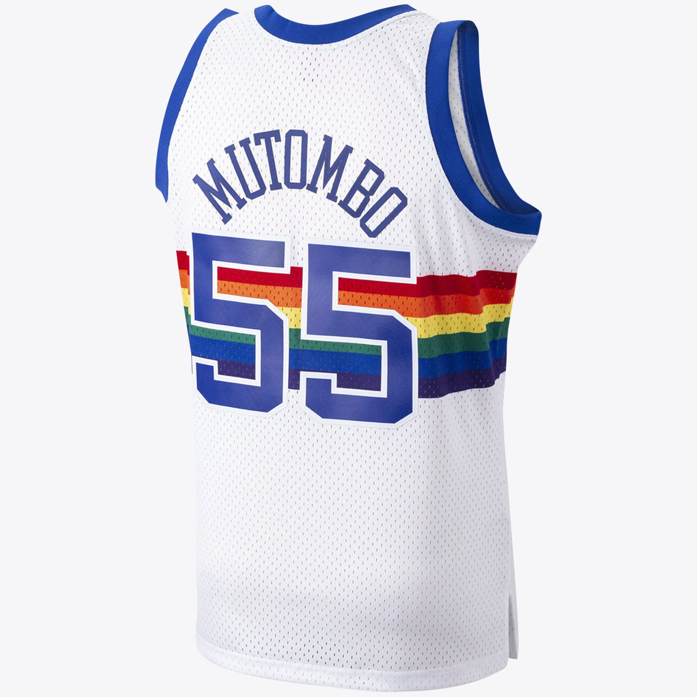 Denver Nuggets Dikembe Mutombo 1991 Hardwood Classics Home Swingman Jersey By Mitchell & Ness - White -