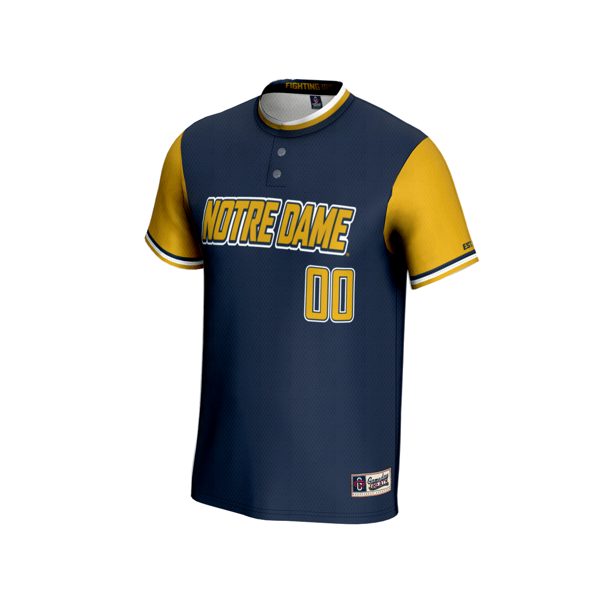 Notre Dame Fighting Irish GameDay Greats NIL Pick-A-Player Lightweight Softball Jersey - Navy