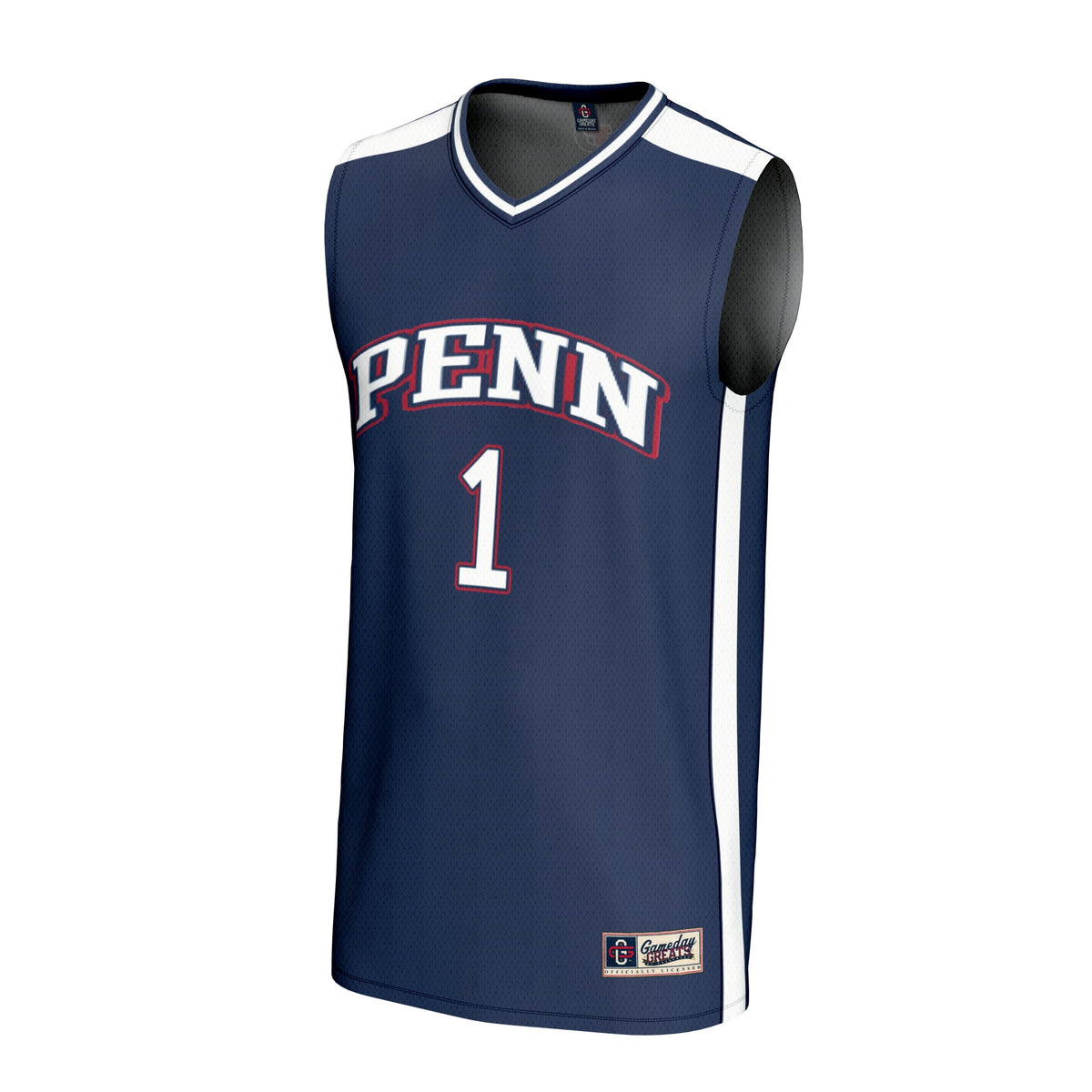 #1 Pennsylvania Quakers GameDay Greats Lightweight Collegiate Basketball Fashion Jersey - Navy