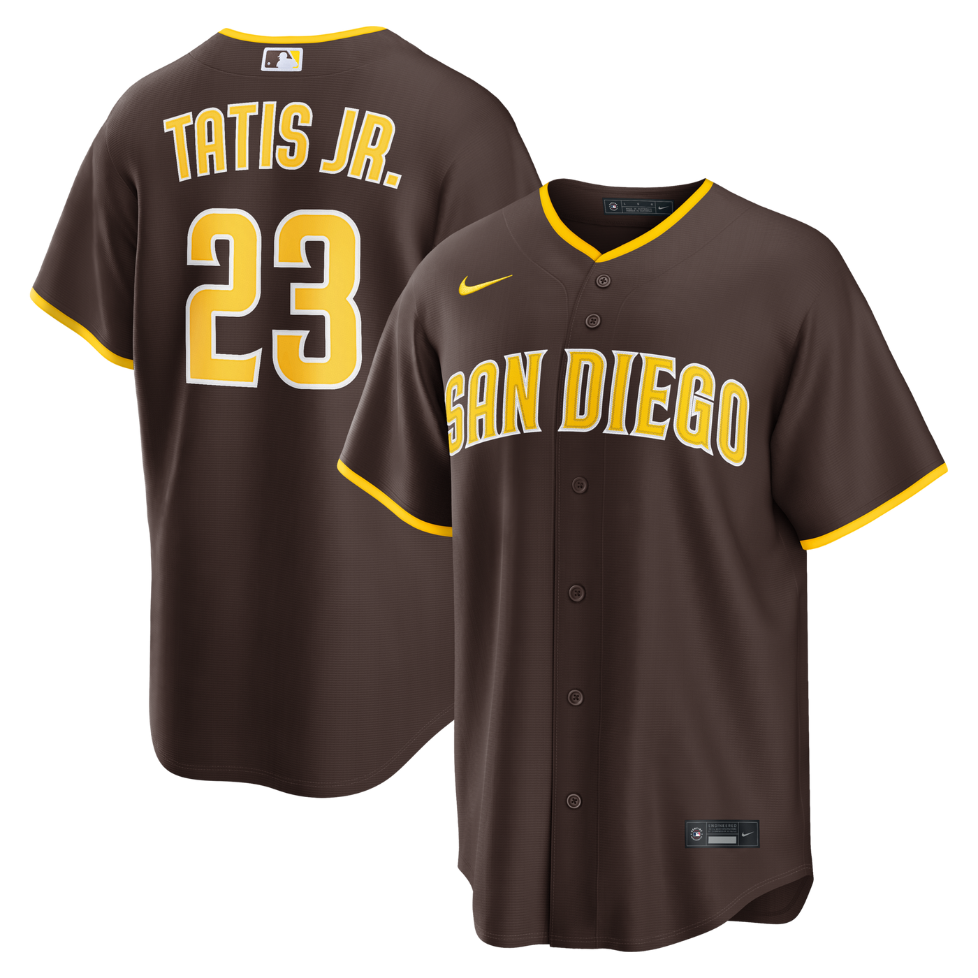 San Diego Padres Fernando Tatis Jr. Nike Brown Road Replica Jersey