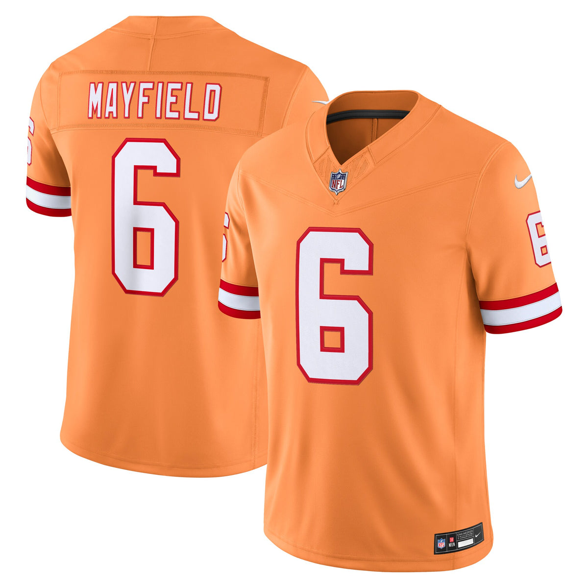 Tampa Bay Buccaneers Baker Mayfield Creamsicle Alternate Vapor F.U.S.E. Stitched Limited Jersey