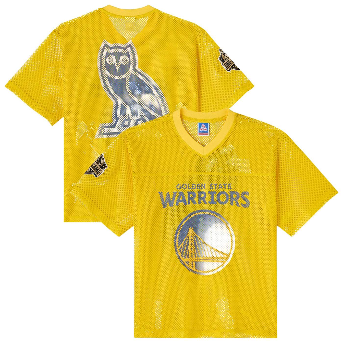 Golden State Warriors X OVO Mesh Football Jersey -