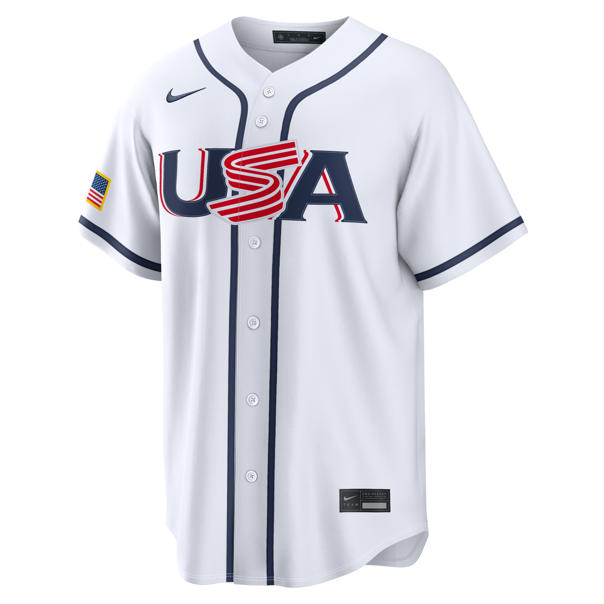 USA Baseball Ernie Clement White 2026 World Baseball Classic Home Stadium Jersey
