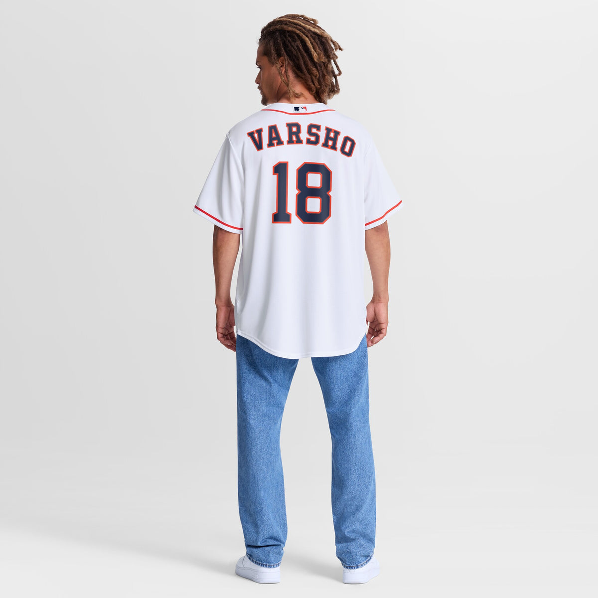 Houston Astros Daulton Varsho White Home Replica Jersey