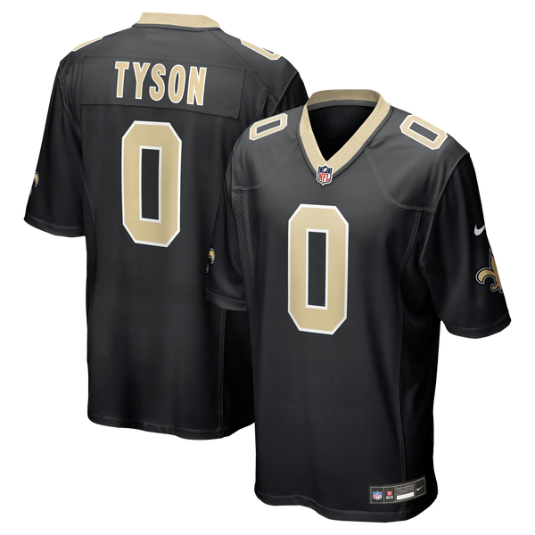 New Orleans Saints Jordyn Tyson Nike Black 2026 NFL Draft First Round Pick No. 8 Team Game Jersey