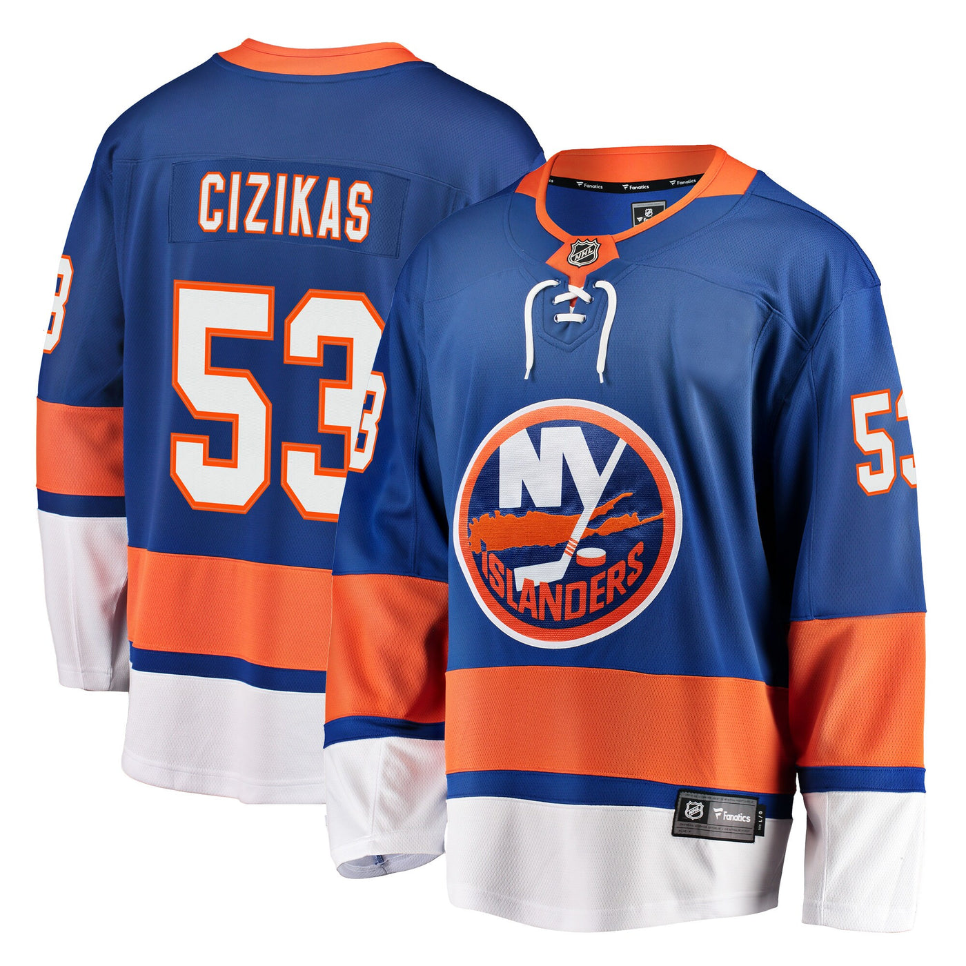 New York Islanders Casey Cizikas Fanatics Royal Breakaway Player Jersey