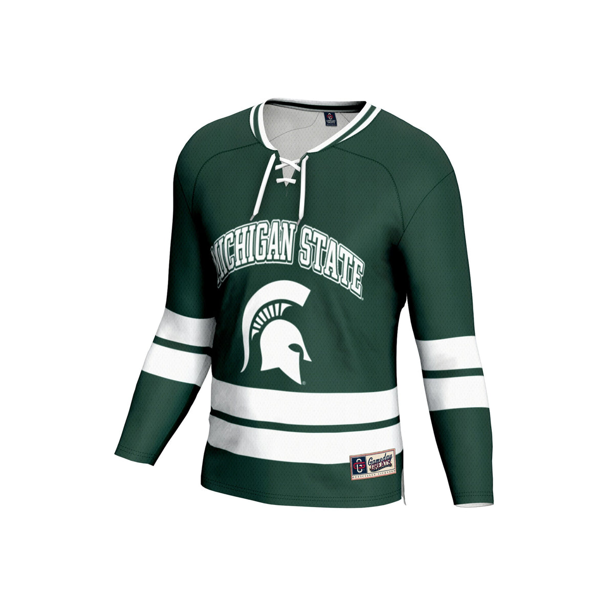 Michigan State Spartans GameDay Greats NIL Pick-A-Player Ice Hockey Lightweight Fashion Jersey - Green