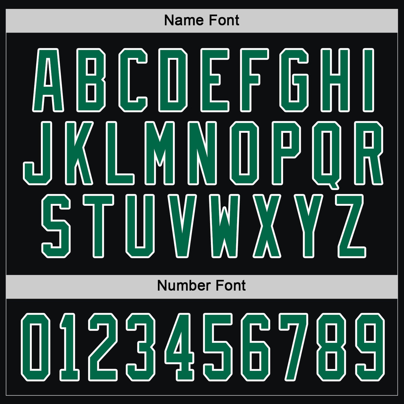 Custom Black Kelly Green-White Hockey Jersey